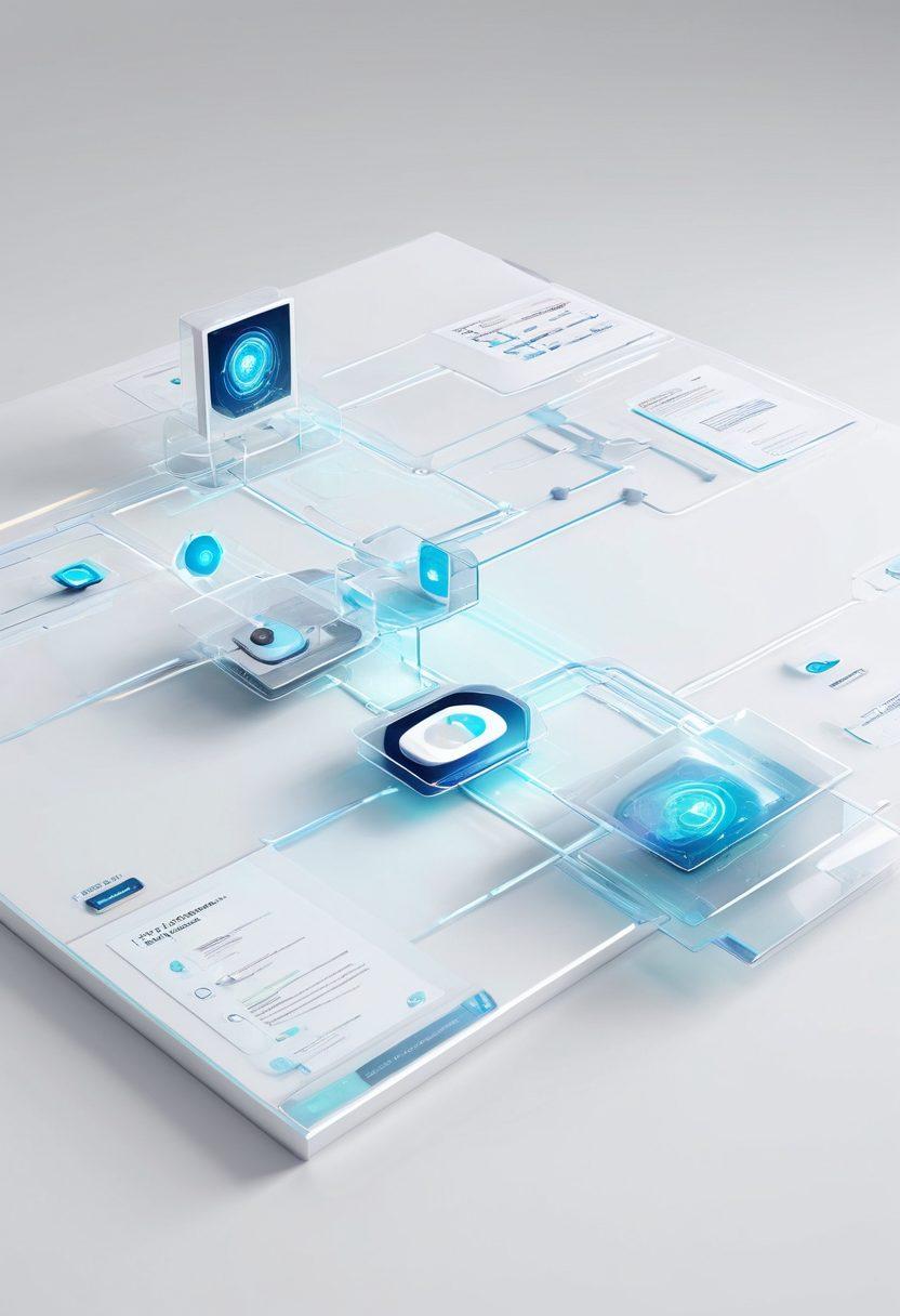 A sleek digital landscape featuring interconnected links represented as glowing nodes, symbolizing resource sharing and management. Include a diverse group of individuals collaborating over a holographic display, showcasing various digital tools and symbols of efficiency and connectivity. Emphasize a futuristic vibe with bright, vibrant colors and a clean, organized layout that conveys mastery in digital link management. super-realistic. vibrant colors. white background.